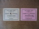 LE NEUBOURG (EURE) SOCIETE MUNICIPALE HIPPIQUE COURSES DE LA PENTECOTE 1965 2 TICKETS PESAGE DIMANCHE ET LUNDI - Tickets D'entrée