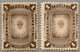 * 1886, 1 S., Brown, Michel 74, (2), DOUBLE IMPRESSION And Normal Stamp For Comparison, MH, VF!. Estimate 200€. - Peru