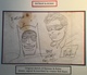 BOB KANE: Batman And Robin Original Sketch (DC, 1972).  (USA Comic Book Bande Dessinée Autograph Autographe Illustateur - DC