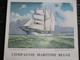 Compagnie Maritime Belge 1959 Antwerpen Kongo Charlesville Menu Gesigneerd Door Kapitein Van Damme & Officieren - Menus