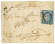 1851 25c (n°4) Pd Obl. Grille + Cursive 23 ST ALVERE Sur Lettre Avec Texte. Indice 23. TTB. - Other & Unclassified