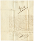 1814 26 CHAMBRAIS En Bleu Sur Lettre Avec Texte De BROGLIE. RARE. Superbe. - Other & Unclassified