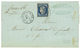 1851 25c CERES (n°4) TTB Margé Obl. Grille + T.15 ST LAURENT DE MURE Sur Lettre. Indice 18. Superbe. - Other & Unclassified