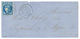 1871 20c BORDEAUX Nuance Bleu Fonçé (n°46Ab) TB Margé Obl. GC 130 + T.17 ARBOIS Sur Lettre. Nuance Rare. Signé SCHELLER. - Autres & Non Classés