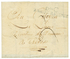 An 7 Don C ARM. DE MAYENCE En Bleu Sur Lettre Avec Texte De MAYENCE Pour TRÊVES. TTB. - Army Postmarks (before 1900)