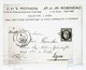 1849 20c Noir (n°3) TTB Margé Obl. Grille + Cursive 1 PONCIN + T.13 CERDON Sur Lettre. Cote 700€. Ex. Collection DUBUS.  - 1849-1850 Ceres