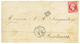 "CUBA LOUISIANE" : 1863 80c (n°17) Obl. ANCRE + Cachet Rarissime CUBA LOUISIANE Sur Lettre Sans Texte Pour BORDEAUX. PIE - Maritime Post