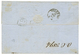 1865 40c (n°23)x2 Obl. ANCRE + GODAVERY 28 Dec 65 Sur Lettre Pour La SICILE. Superbe. - Maritime Post