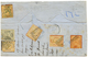 1869 80c (n°32)x4 Obl. GC 2240 + MARSEILLE Sur Lettre Pour ALEP SYRIE. Verso, 6 Timbres TURCS (pd). TB. - Other & Unclassified