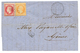 1869 40c (n°23) + 80c (n°32) Obl. GC 5079 + ALEXANDRETTE SYRIE Sur Lettre Avec Texte Daté "ALEP" Pour GENES (ITALIE). TT - Other & Unclassified