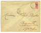 1895 LEVANT Coupé Du 2p S/ 50c Obl. CONSTANTINOPLE TURQUIE Sur Enveloppe Pour BEYROUTH SYRIE (arrivée Au Verso). RARE. S - Autres & Non Classés