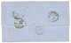 1865 80c (n°24) Obl. GC 5095 + SALONIQUE TURQUIE Sur Lettre Pour MILAN (ITALIE). TTB. - Other & Unclassified