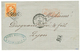 1870 40c (n°31) Obl. GC 5095 + SALONIQUE TURQUIE Sur Lettre Pour La FRANCE. Superbe. - Other & Unclassified