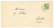 "SALONIQUE QUARTIER FRANCAIS - Tarif IMPRIME" : 1896 5c SAGE Obl. SALONIQUE Qtier FRANC. Sur IMPRIME Complet Pour LOCLE  - Other & Unclassified