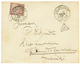 SALONIQUE : 1902 FRANCE 50c TAXE Obl. SALONIQUE TURQUIE Sur Env. Pour SALONIQUE. RARE. TTB. - Autres & Non Classés