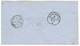 1867 40c(n+23) + 80c (n°24) Obl. GC 5104 + SHANGHAI Bau FRANCAIS Sur Envelope Pour CORCELLES (SUISSE). Affrt Rare à 1F20 - Autres & Non Classés