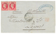 CHINA - French P.O : 1870 FRANCE 80c (x2) Obl. GC 5104 + SHANG-HAI Bau FRANCAIS Sur Lettre Pour LYON. TTB. - Autres & Non Classés