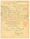 BOSNIA To ORANGE FREE STATES : 1897 P./Stat 5k (+ Reply) Canc. SARAJEVO + RETURNED LETTER OFFICE CAPETOWN Violet To ORAN - Autres & Non Classés