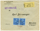 JANINA : 1910 1P(x2) + Verso10p(x3) Canc. JANINA On REGISTERED Envelope To GERMANY. Vf. - Eastern Austria