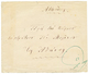 METELINE" : 1885 5 Soldi Strip Of 4 Canc. METELINO On Reveerse Of Envelope To ATHENES (GRECE). Scarce. Vf. - Levant Autrichien