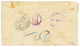 COOK ISLANDS To BARBADOS : 1892 1d + 2 1/2d (x3) Canc. RAROTONGA + REGISTERED AUCKLAND + US REGISTERED Label On Envelope - Cook