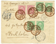 JAPAN To SWEDEN : 1898 1s (x4) + 3s (x2) + LIGNE N PAQ FR N°7 On Envelope To STOCKHOLM (SWEDEN). Vvf. - Autres & Non Classés