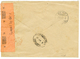 1917 3c+ 5c + 10c Canc. MONROVIA + Label OFFICIALLY SEALED On REGISTERED Cover To SWITZERLAND. Vvf. - Liberia