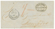 1862 PAID AT VERA-CRUZ + "1/-" Tax Marking On Cover To TAMPICO (MEXICO). Superb. - Mexique