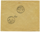 1893 INDIA 1a (x2) + 2a 6p Canc. ZANZIBAR /REG. On REGISTERED Commercial Envelope To BERLIN. RARE. Superb. - Other & Unclassified