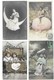 Fantaisies Gros Lot De 2000 CPA Femmes/Enfants/Couples/Fètes... - 500 Postcards Min.