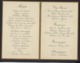 BANQUET A L OCCASION DE LA PREMIERE MESSE DE MONSIEUR L ABBE * HENRI VAN HOOF * 28/8/1894 * 4 PP * 19 X 12.5 CM - Menus