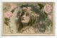 ARTISTE 1251 EMMA CALVE Portrait ART NOUVEAU Décor Floral SIP 897/2   Photographe  REUTLINGER - Artistes