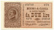 2 LIRE BUONO DI CASSA EFFIGE VITTORIO EMANUELE III 02/09/1914 QFDS - Otros