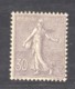 France  :  Yv  133    *   Lilas  ,  Très Bon Centrage - 1903-60 Säerin, Untergrund Schraffiert