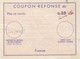 COUPON-REPONSE INTERNATIONAL. E. FRANCE. 0,35 FRANC RECTIFIE 0,40 FRANC 0,50 FRANC. ST CYR-L'ECOLE      / 2 - Buoni Risposte