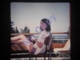 Diapositive Amateur Slide 1975 Jeune Femme Relax Souriante Sur Le Balcon En Slip De Bain - Diapositives