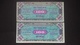 Germany 1944: Allied Occupation 2 X 100 Mark With Consecutive Serial Numbers - 100 Mark