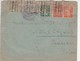 7x1915-18 French Censor Covers To Mdm Yemency Switzerland 2 With Seated Goddess 1 Mourning - Covers & Documents