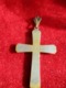 Petite Croix Pendentif Religieux Ancienne / Incrustée De Strass/ Czechoslovakia / Tchecoslovaquie/Vers 1920-30      CRX8 - Religion & Esotericism
