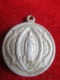 Petite Médaille Religieuse Ancienne/ Coeur Du Christ/ Vierge En Pied / Aluminium/ Fin XIXéme         CAN834 - Religion & Esotericism