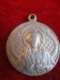 Petite Médaille Religieuse Ancienne/ Coeur Du Christ/ Vierge En Pied / Aluminium/ Fin XIXéme         CAN834 - Religion & Esotérisme