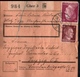 ! 1943 Paketkarte Deutsches Reich, Glatz Nach Leipzig , Zusammendrucke - Briefe U. Dokumente