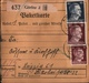 ! 1943 Paketkarte Deutsches Reich, Görlitz Nach Leipzig , Zusammendrucke - Briefe U. Dokumente