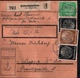 ! 1943 Paketkarte Deutsches Reich, Gräfenhainichen Nach Leipzig, Zusammendrucke - Briefe U. Dokumente