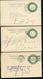 Mexico 3 Postal Cards MEPSI #PC126 II Preprinted Used CDMX 1926-27 - México