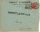 1927 - Lettre Du Crédit Lyonnais - Timbre Semeuse N° 220 Perforé CL - Obl DAGUIN "CALAIS-LE PORT-LA PLAGE…" - Altri & Non Classificati