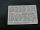 USSR Soviet Russia Pocket Calendar Car Motor Automobile Auto Electrocab 1899 - 1992 - Small : 1991-00