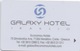 Carte Clé Hôtel : Galaxy Hotel : Heraklion Crète Grèce - Cartes D'hotel