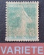 R1189/669 - 1907/1921 - TYPE SEMEUSE FOND PLEIN - N°137 (I) NEUF** - VARIETE ➤➤➤ Impression RECTO VERSO Double - Ongebruikt