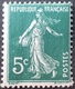 R1189/669 - 1907/1921 - TYPE SEMEUSE FOND PLEIN - N°137 (I) NEUF** - VARIETE ➤➤➤ Impression RECTO VERSO Double - Unused Stamps